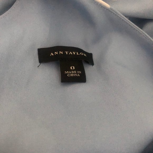 Ann Taylor Blue Polka Dot Maxi Dress - Picture 7 of 8